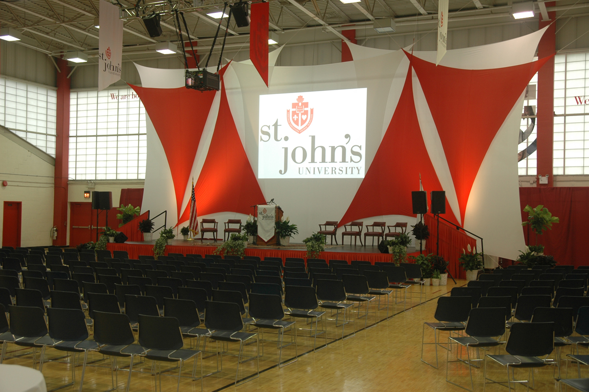 St. John’s University Custom Backdrop Design